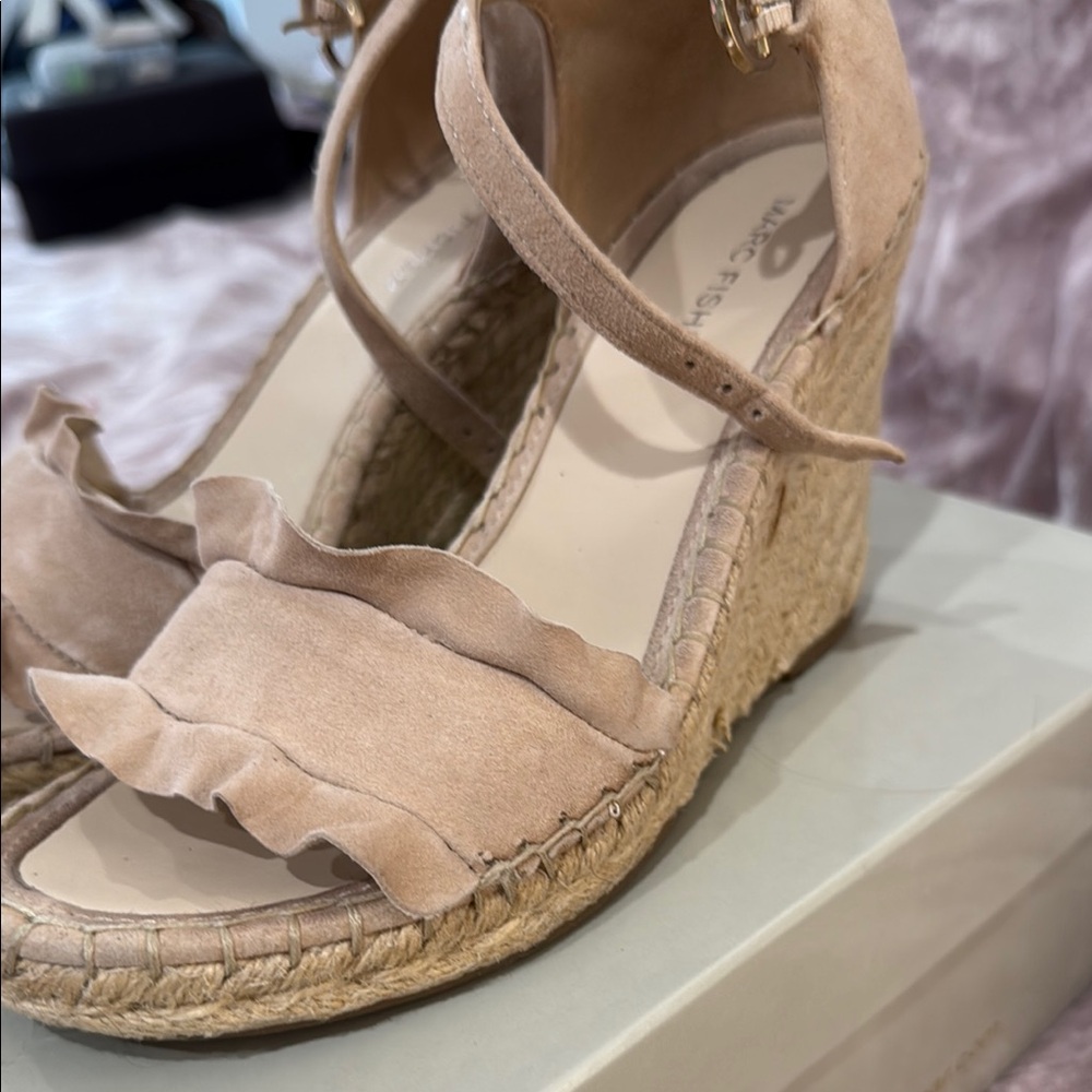 Marc fisher Women's Beige Wedge Sandals